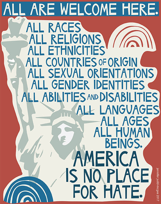 All Are Welcome Here 8x10 Archival Print