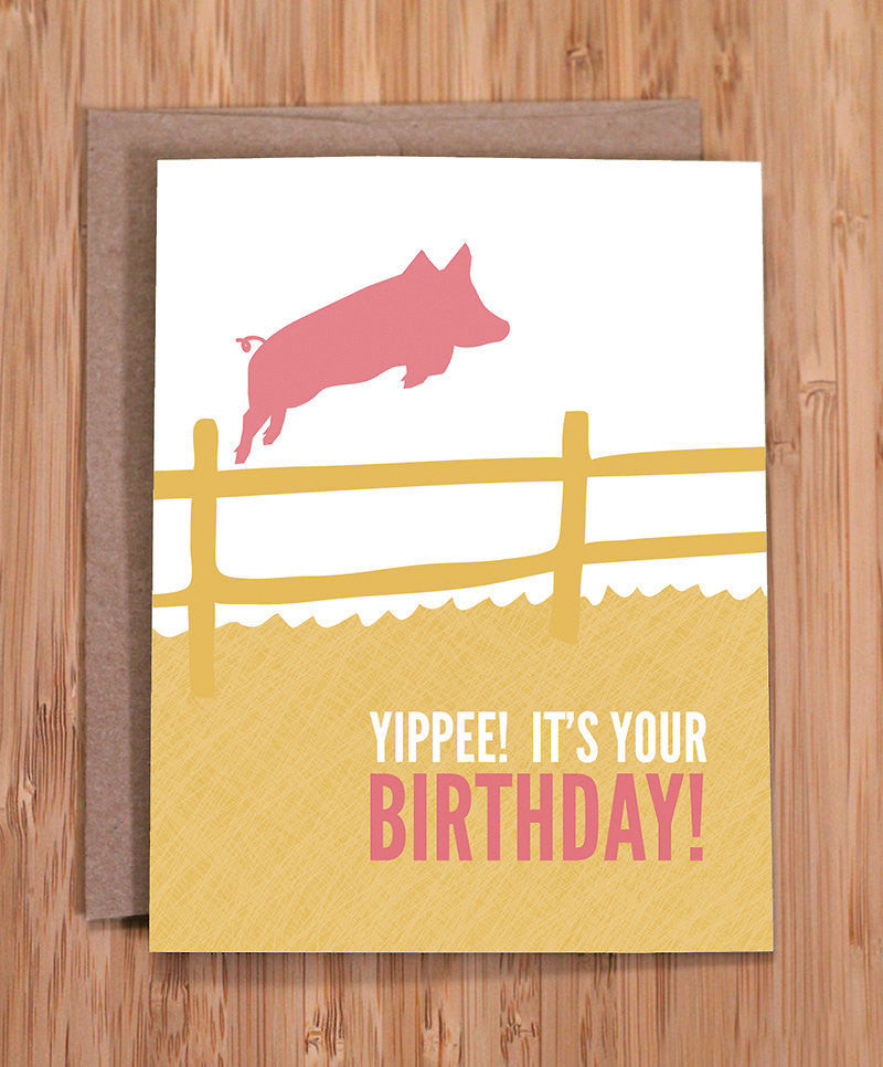 Yippee! It's your Birthday Hog Wild Card