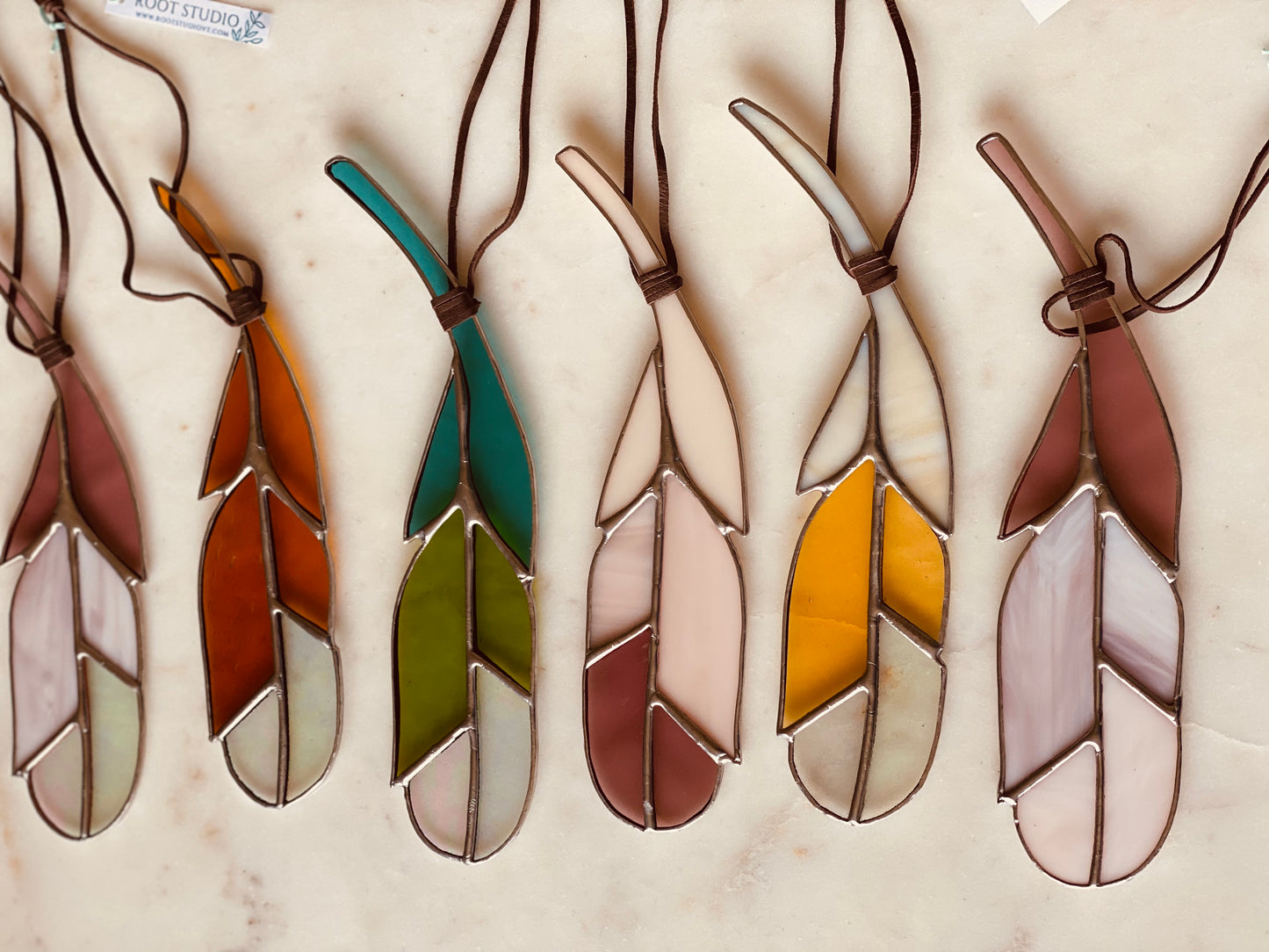 Stained Glass Feathers - Assorted Colors