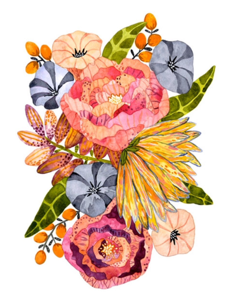 Bodhi Blossoms 5x7" Print