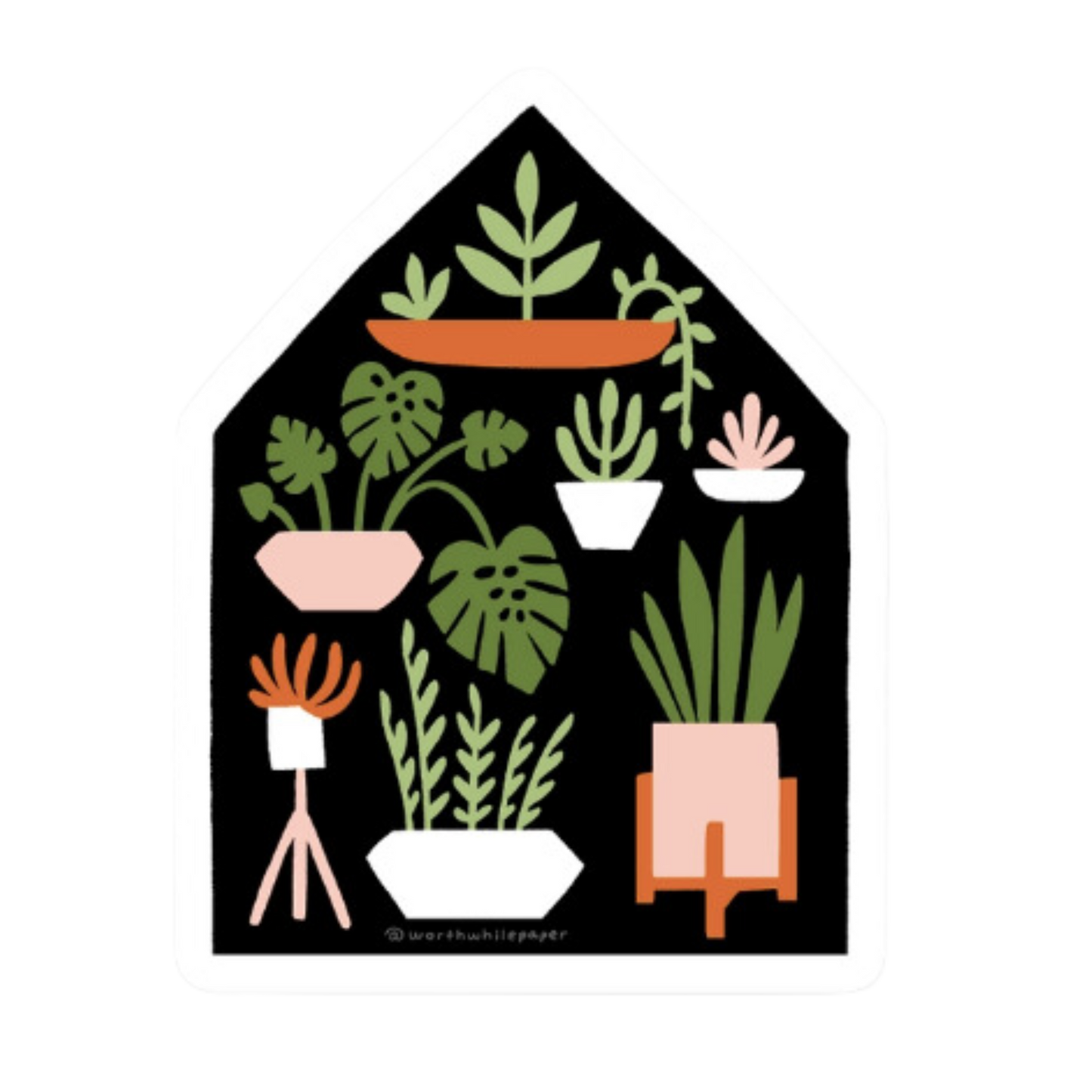 Houseplant Die Cut Sticker