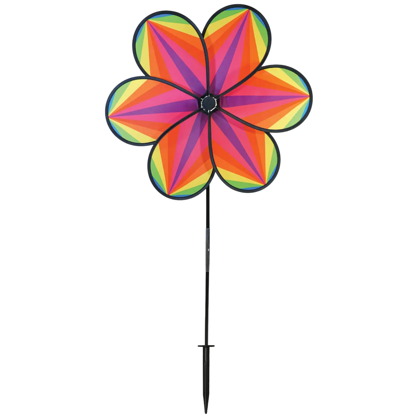 19" Rainbow Star Flower Spinner