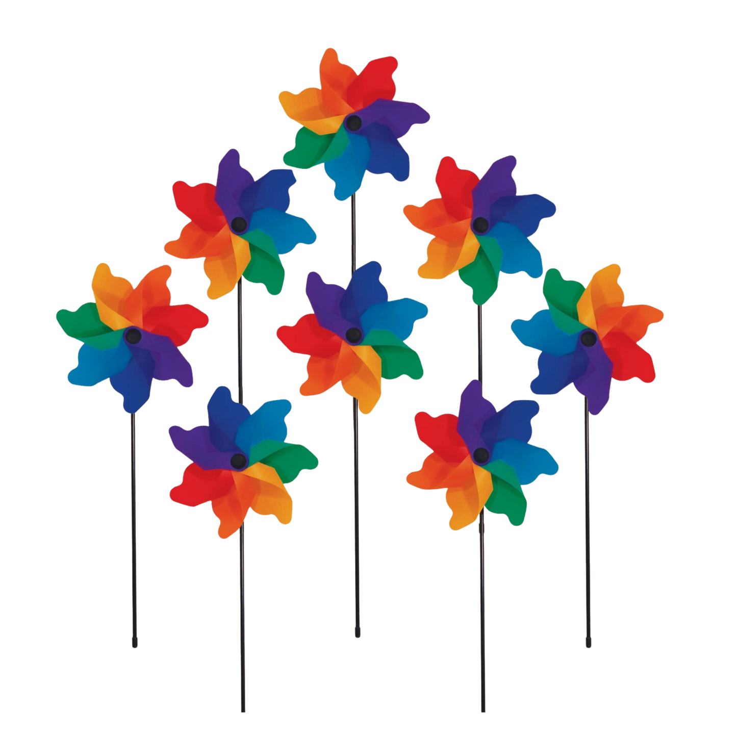 Rainbow Poly Petal Spinners