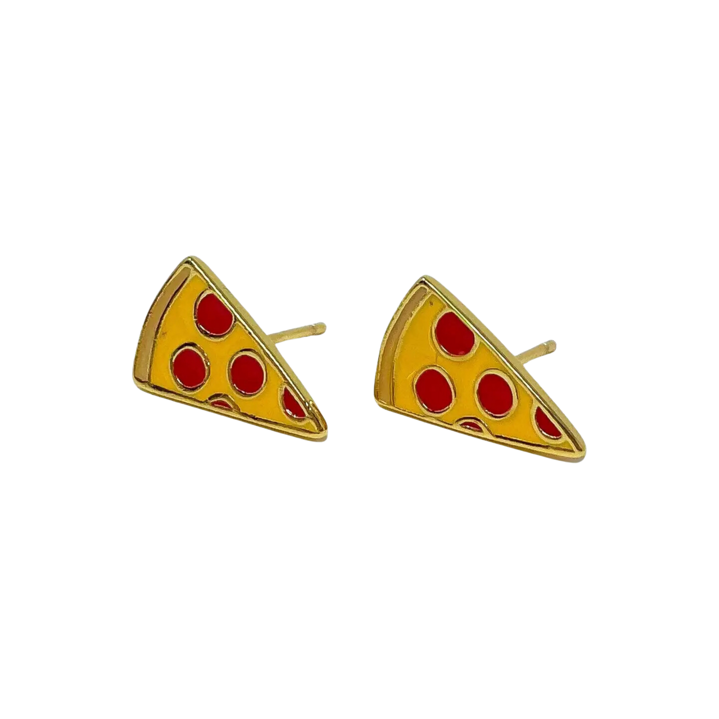 Pizza Enamel Earrings