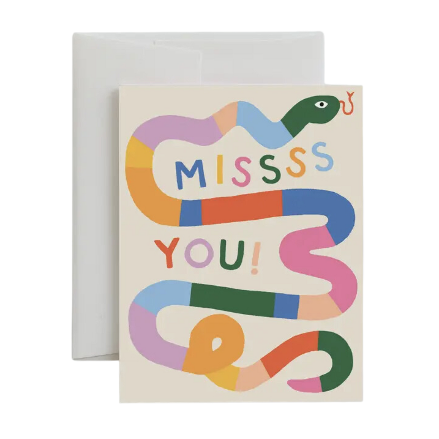 Missss You Snake Card