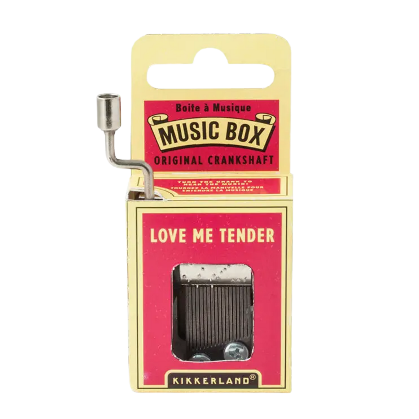 Love Me Tender Crank Music Box