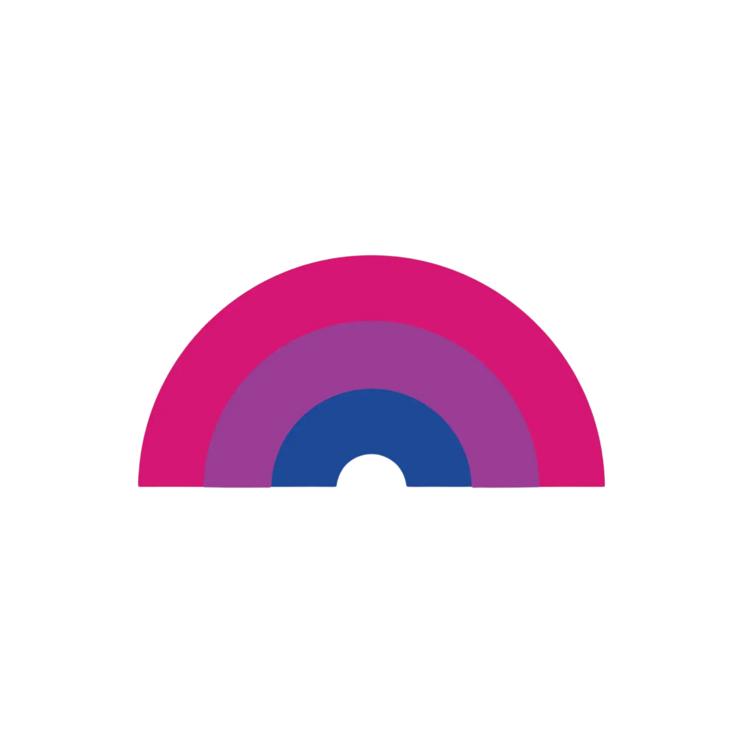 Bisexual Pride Rainbow Sticker