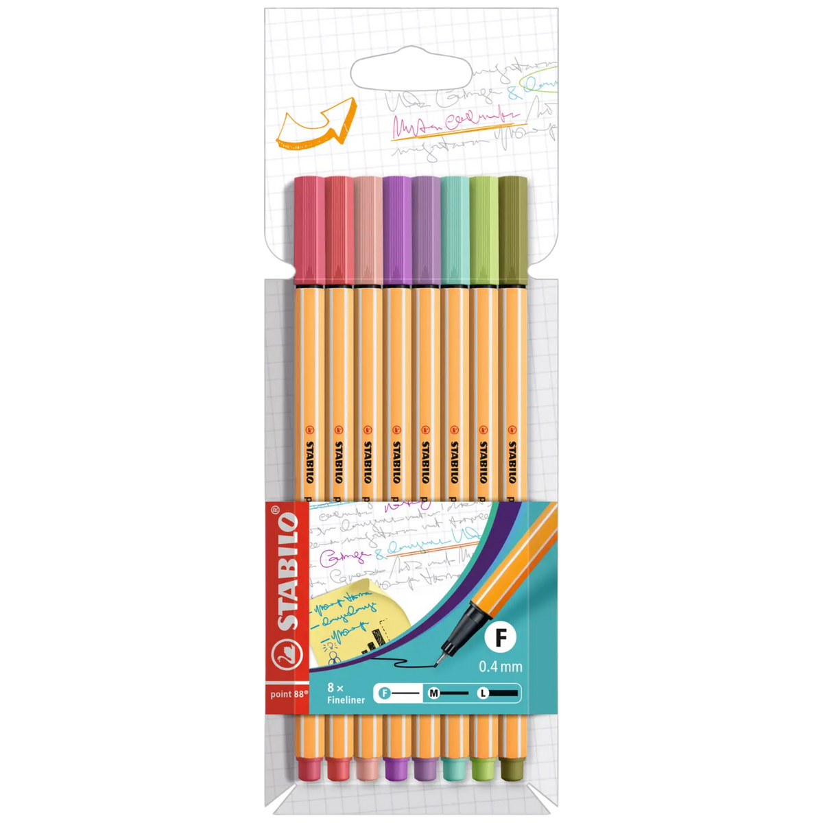 Stabilo Point 88 8-Color Wallet Set