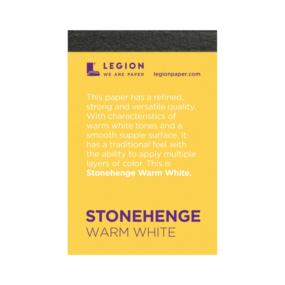 Stonehenge Warm White Mini Pad - Drawing & Sketching Paper (2.5"x3.75")