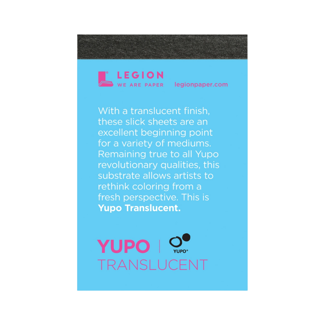 Yupo Translucent Mini Pad - Watercolor, Acrylic, Alcohol Ink (2.5"x3.75")
