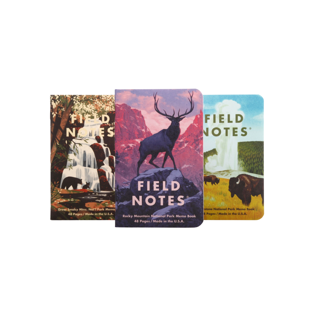 Field Notes National Parks: Series C - Rocky Mountains, Great Smoky Mountains, Yellowstone