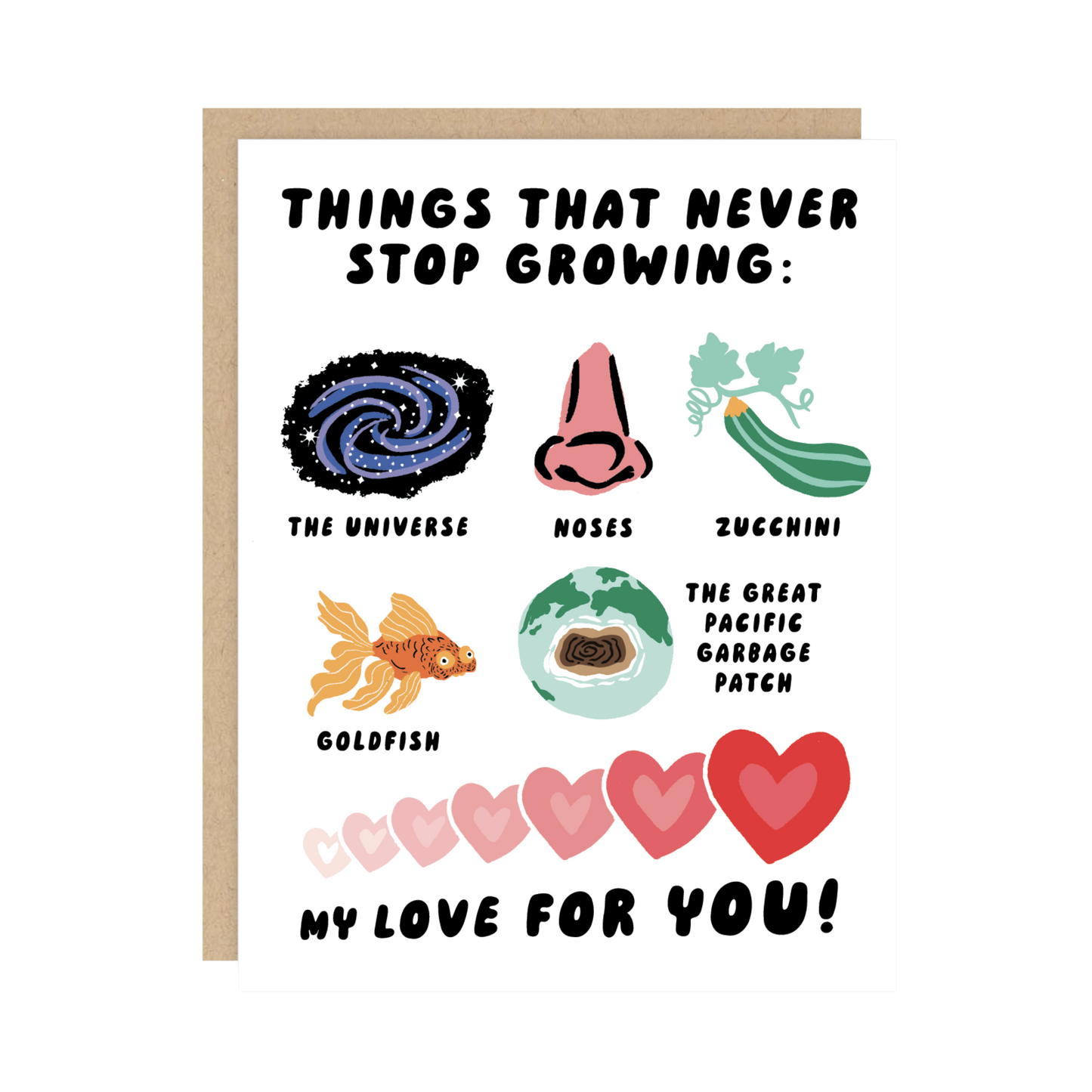 Love Never Stops Growing Friendship Card