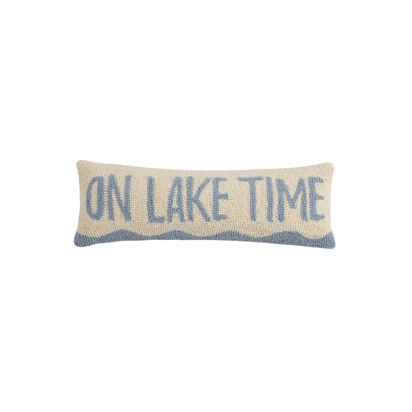 On Lake Time Hook Pillow