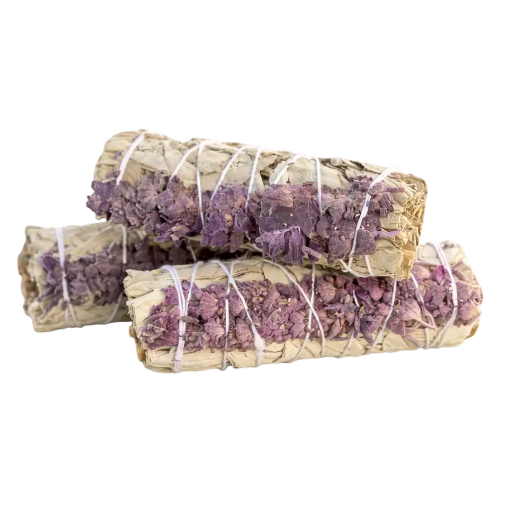 White Sage & Dried Lavender Smudge Stick