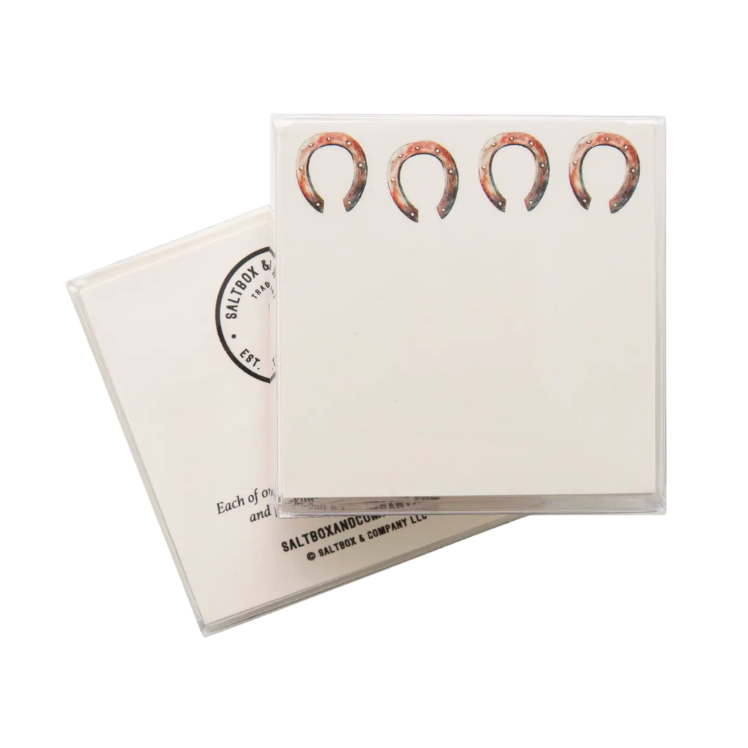 Horseshoes - Box of 50 Mini Notes