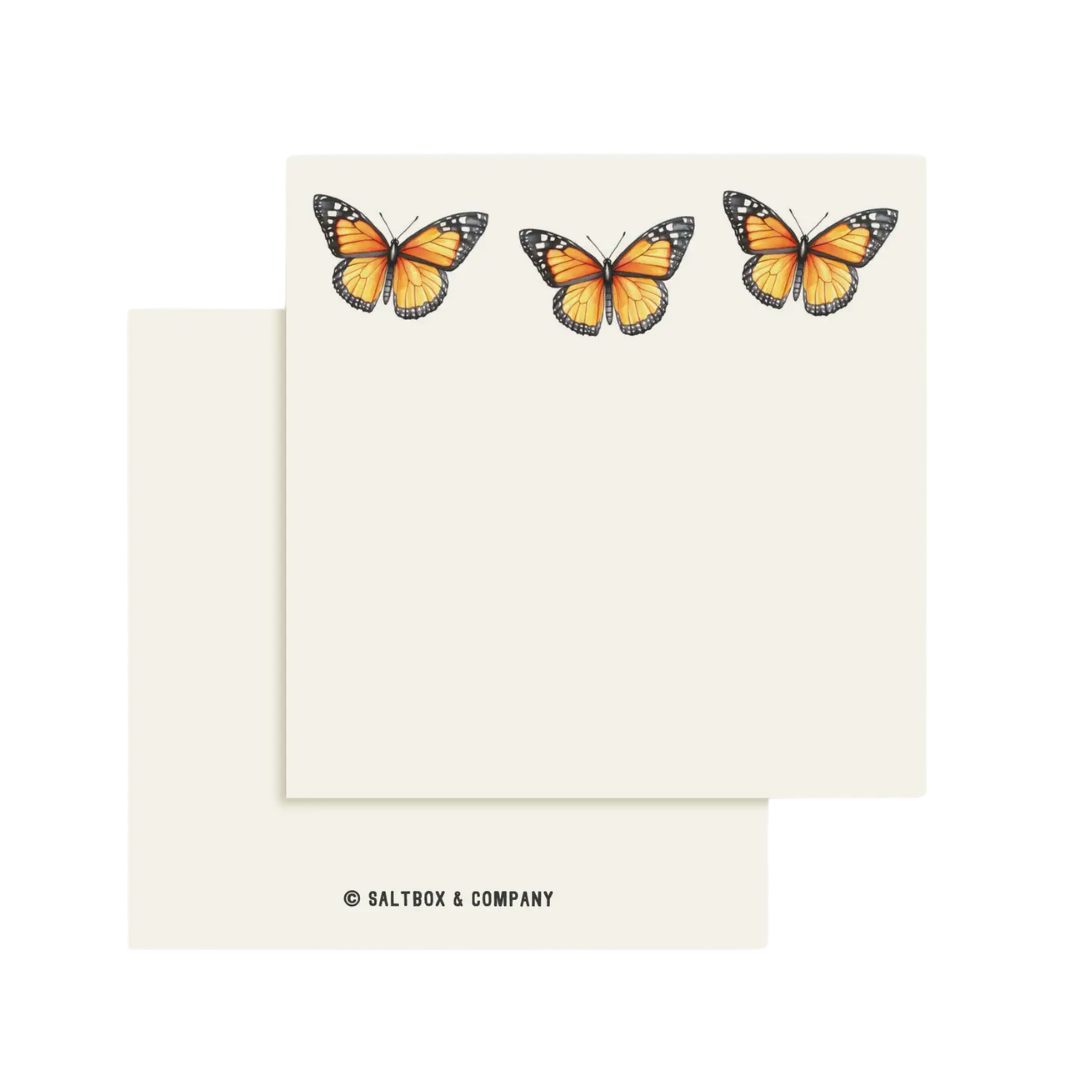 Monarch Butterflies - Box of 50 Mini Notes
