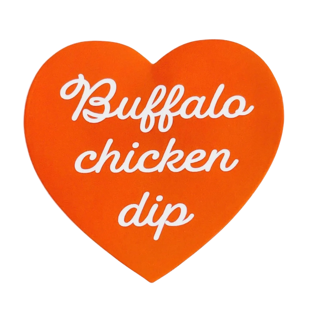 Buffalo Chicken Dip Heart Sticker