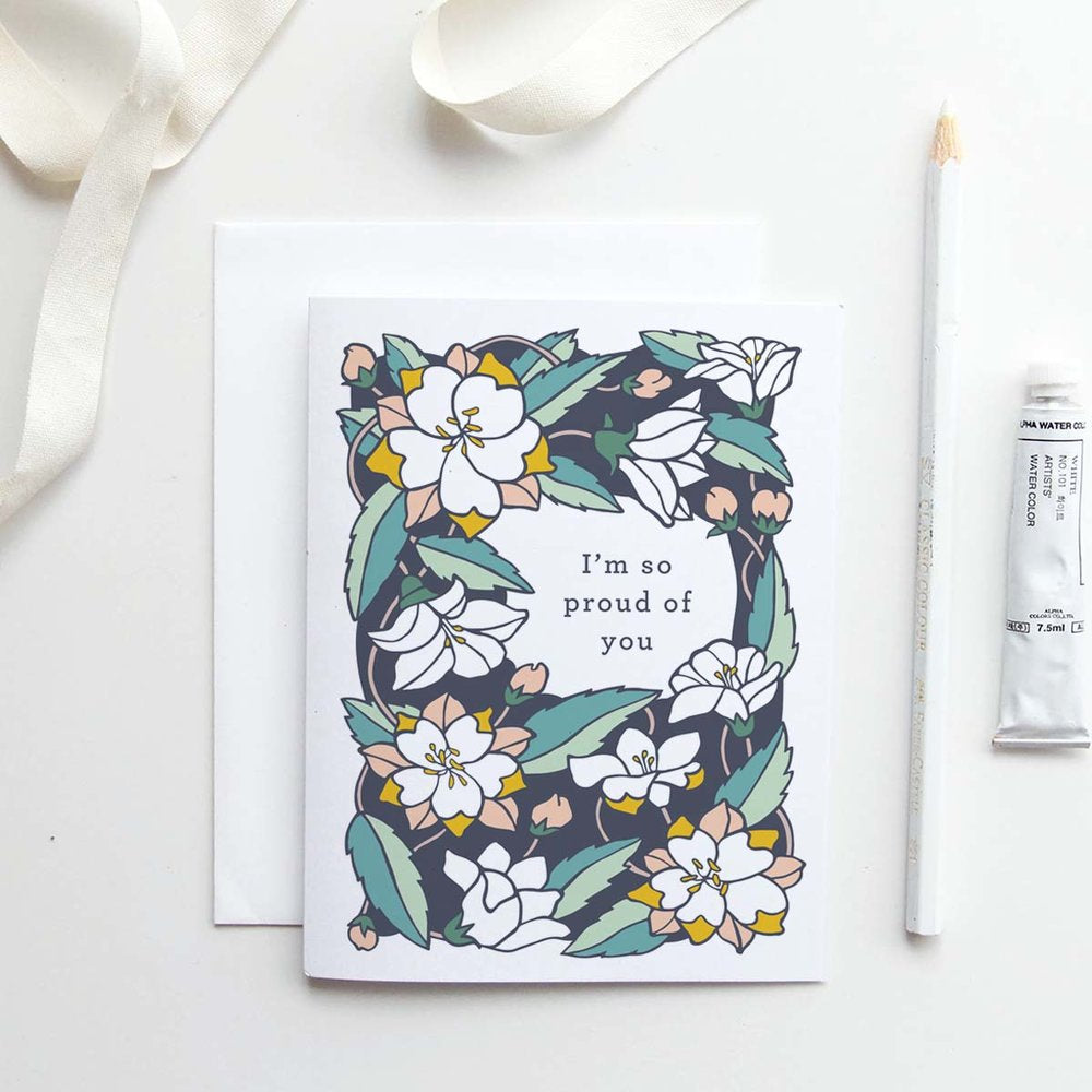 Im So Proud of You Card- Bellflower – Daydream Art Supply