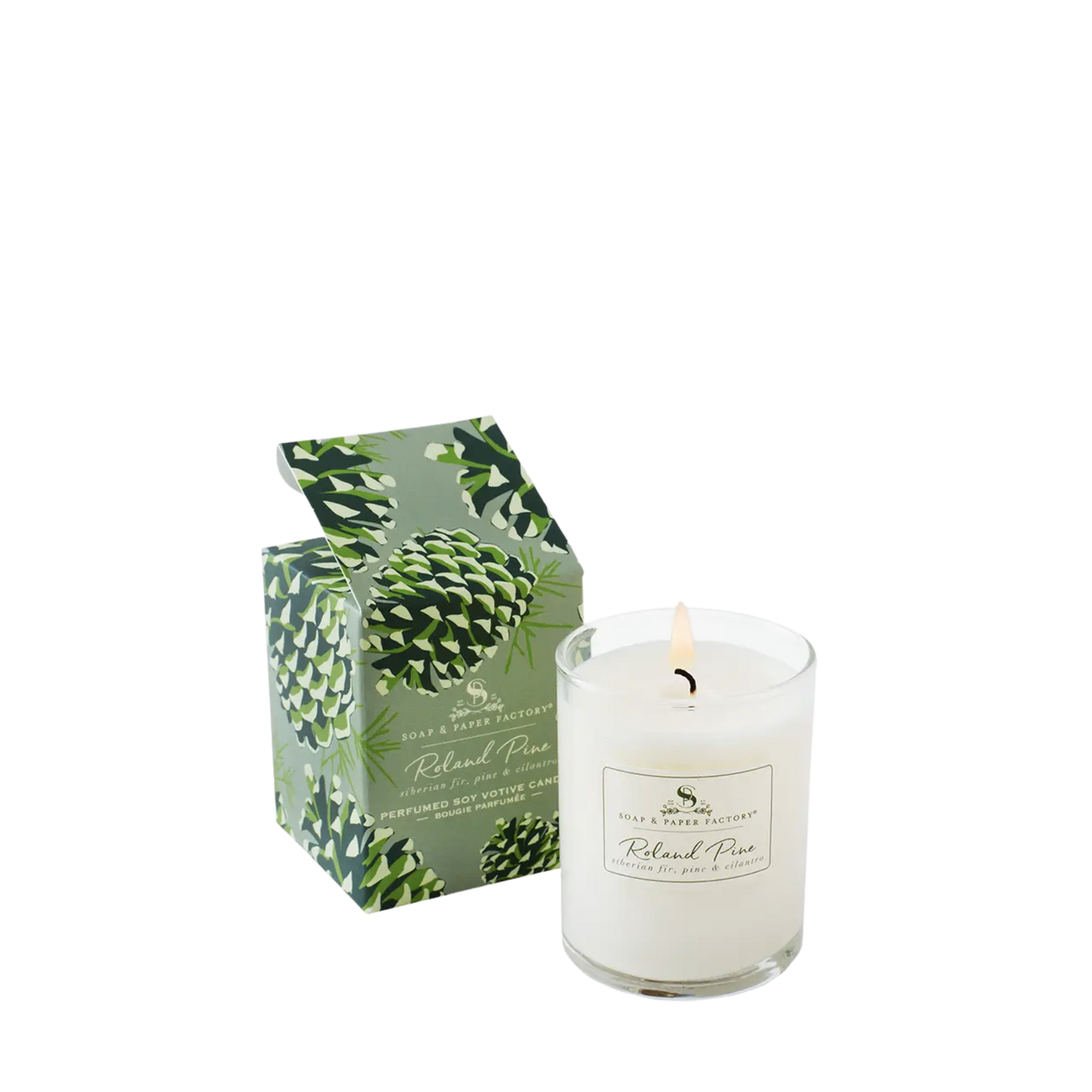 Roland Pine Small Votive Soy Candle