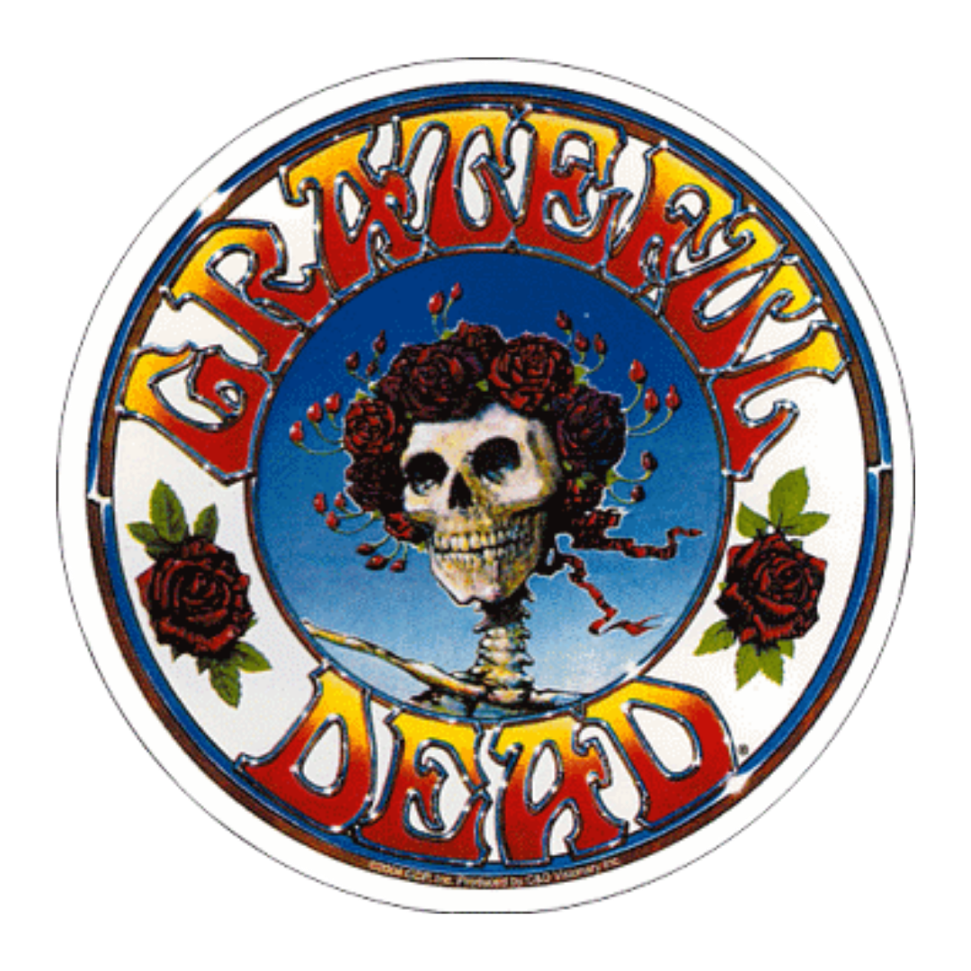 Sticker - Grateful Dead - Skull and Roses Logo