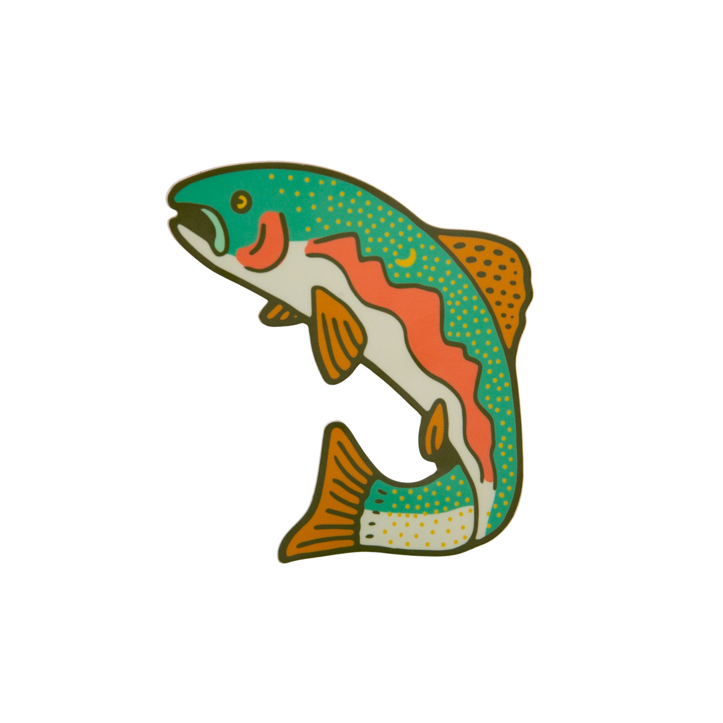 Trout Landscape Sticker