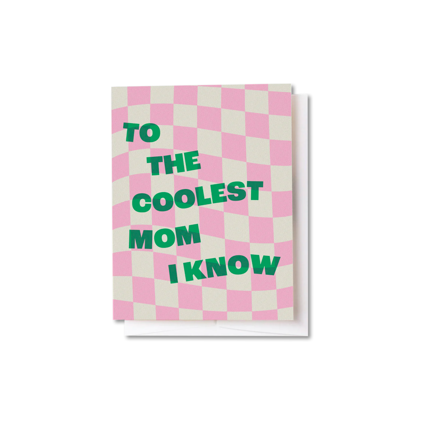 Coolest Mom Checkered Card