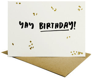 Yay Birthday Greeting Card