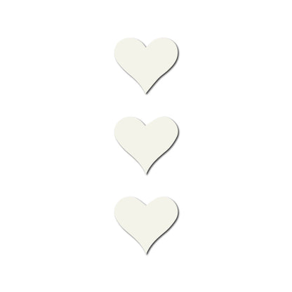 Real Wood Heart Silhouette 3 piece Mini Magnet