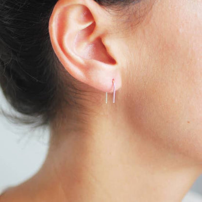 Mini Arc Minimalist Wire Earrings