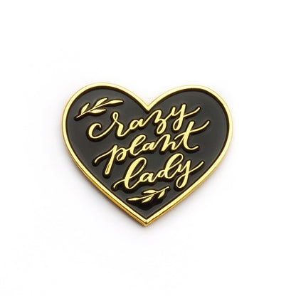 Crazy Plant Lady Lapel Pin