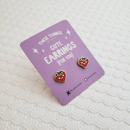 Happy Strawberry Earrings