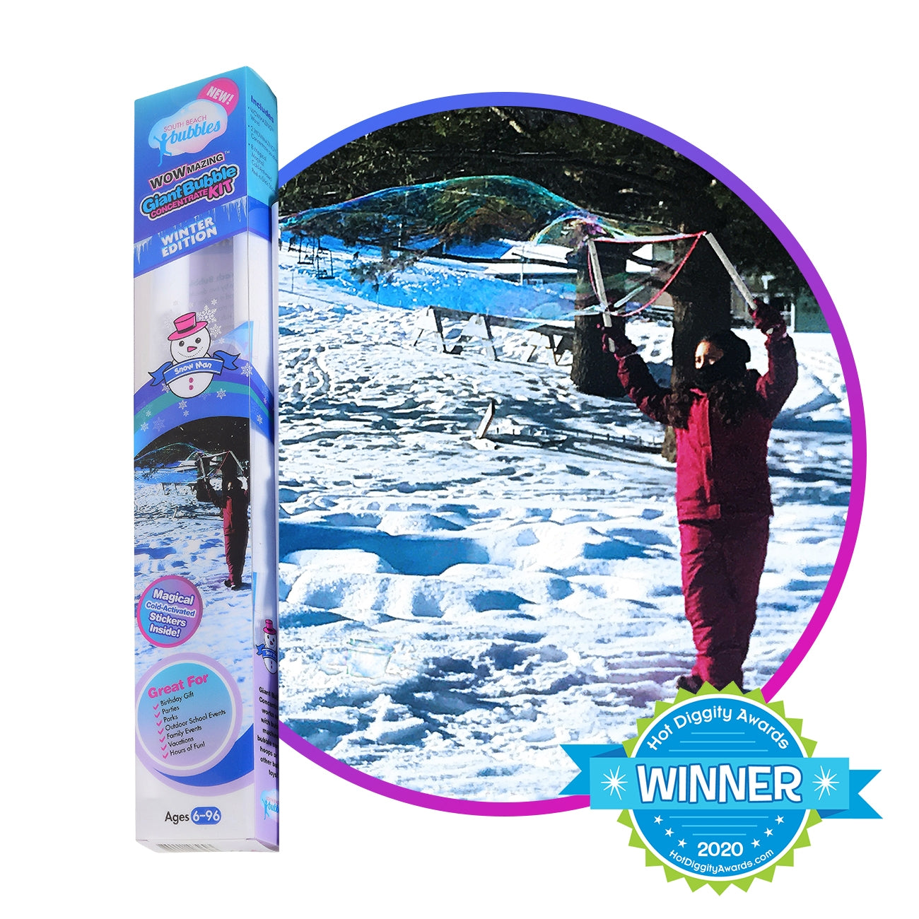 WOWmazing Giant Bubble Kit- Winter Edition