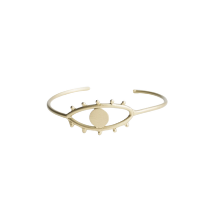 Eye To Eye Bangle Gold