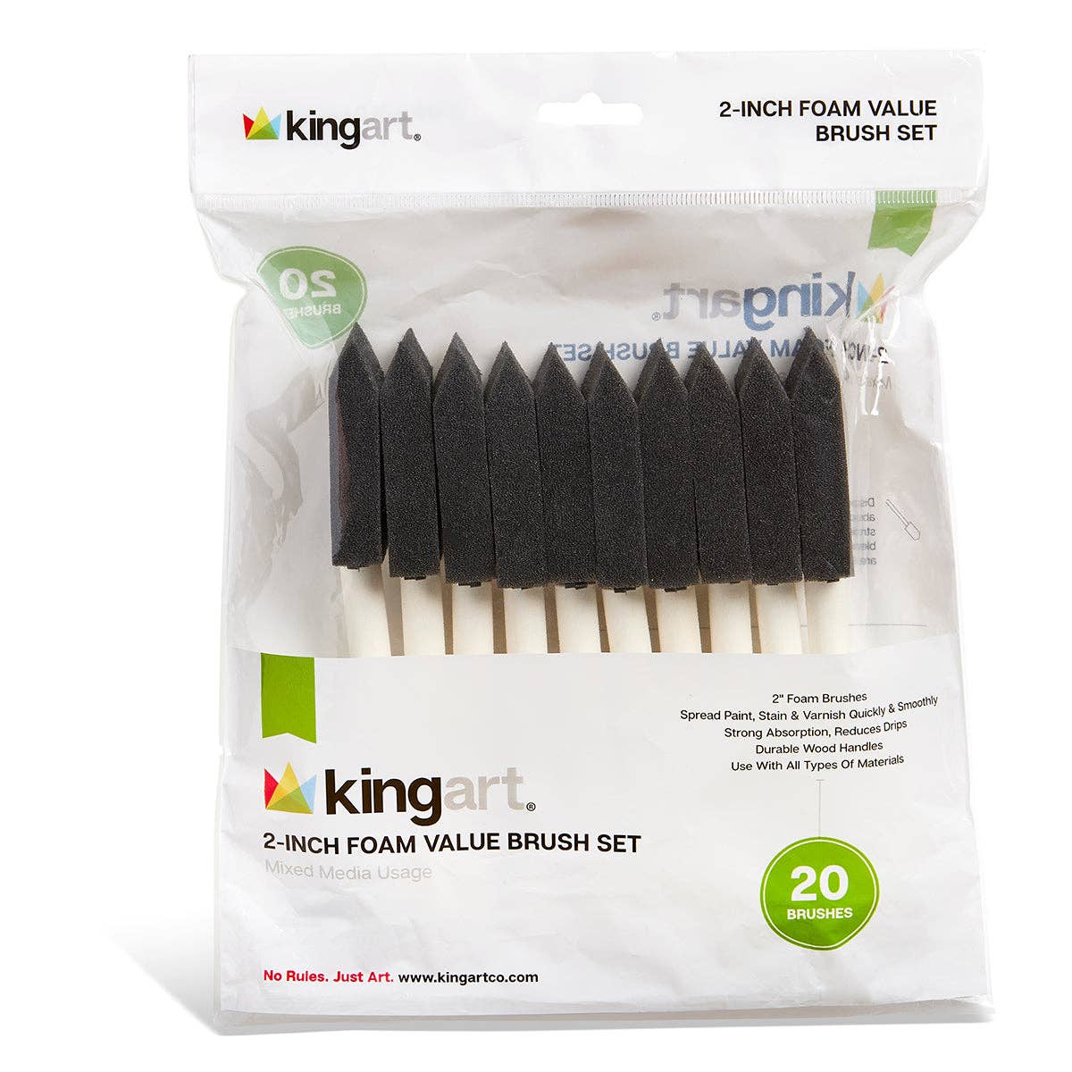 Foam Brushes 2” 20 pc