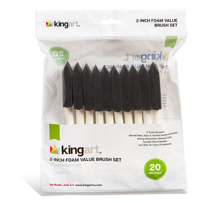 Foam Brushes 2” 20 pc