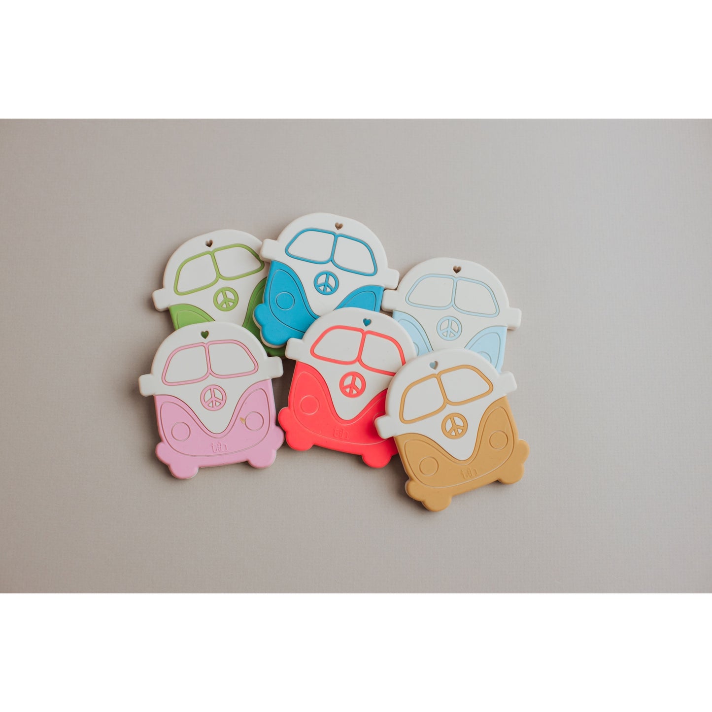 Vintage Peace Bus Silicone Teether