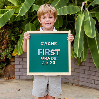 15x15 Green Magnetic Chalkboard
