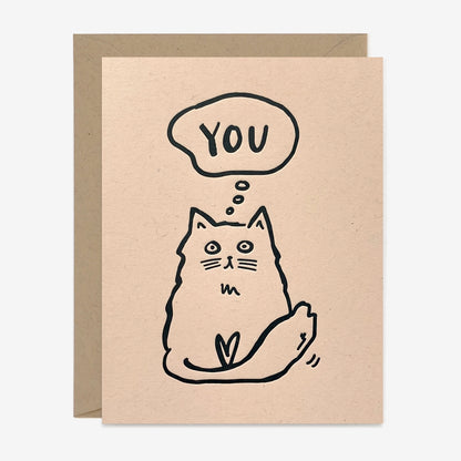 Thinking of You Cat Card