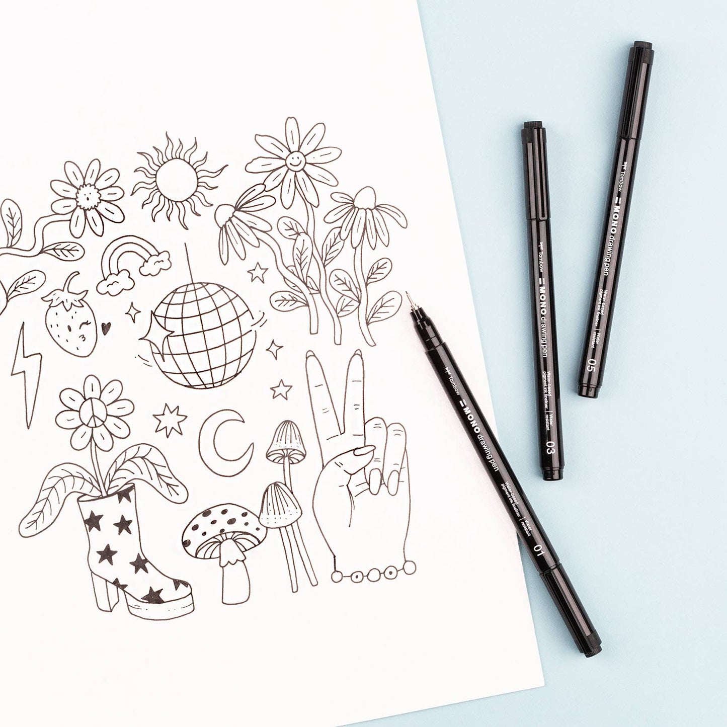 MONO Drawing Pens - 3-Pack