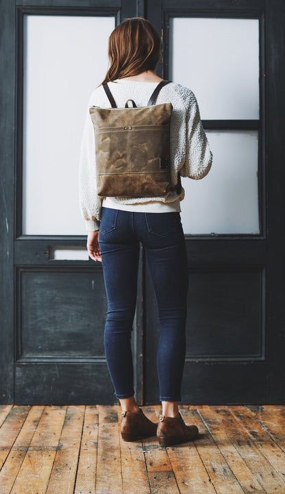 Waxed Canvas Backpack