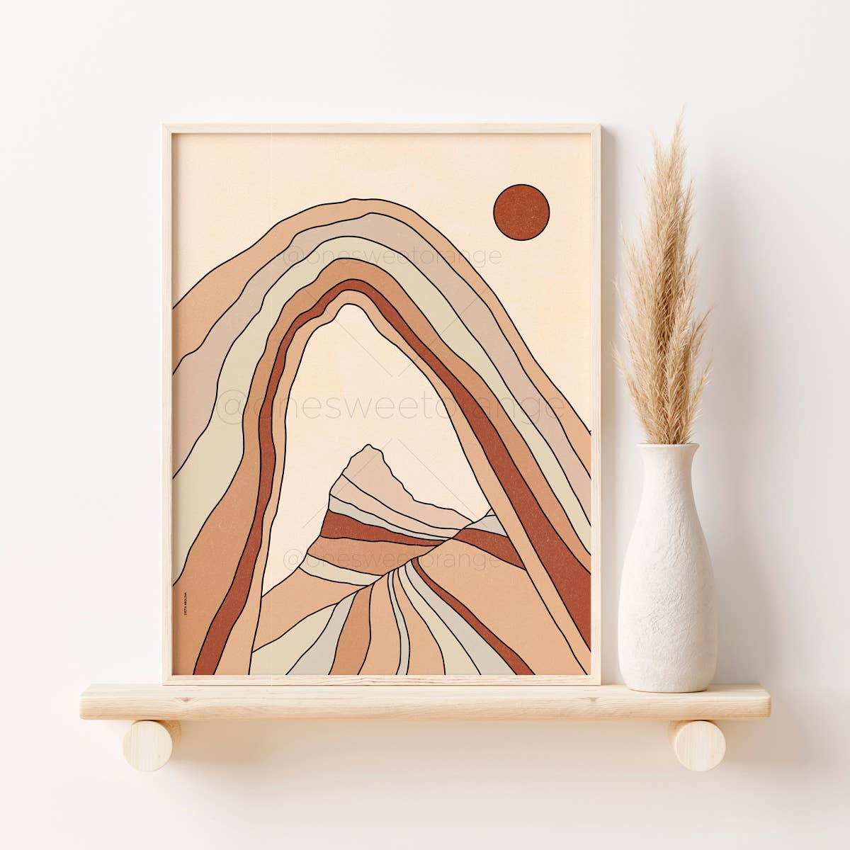 Terracotta Arches Print