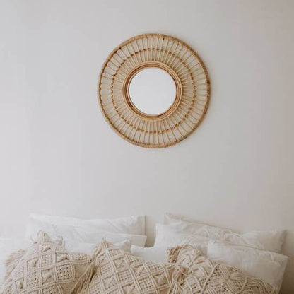 Eliana Rattan Mirror