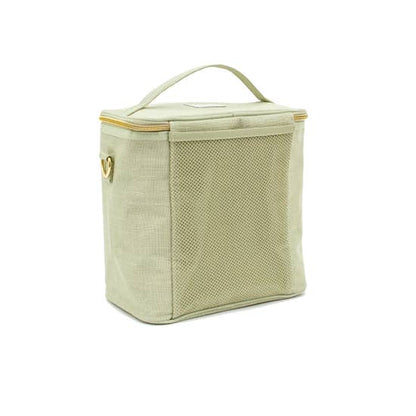 Sage Green Linen Lunch Poche