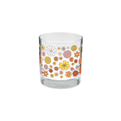 Flower Power Individual Rocks Glasses