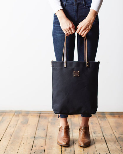 Waxed Canvas Tote Bag
