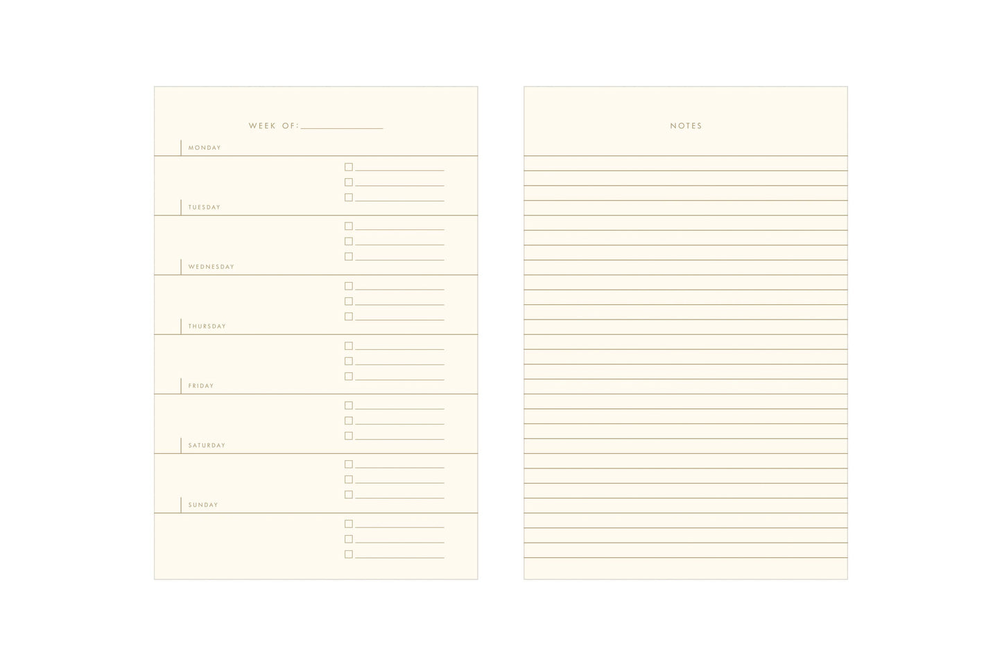 Simple Plan Weekly Planner Notebook