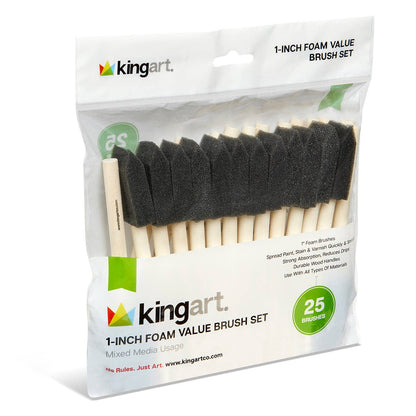 Foam Brushes 1” 25 pc
