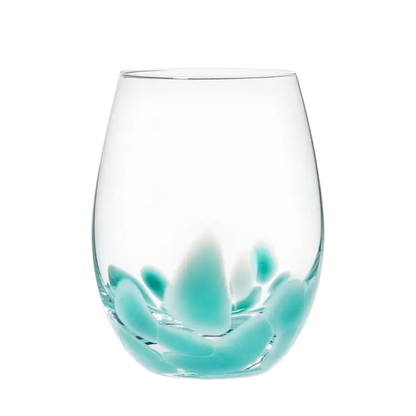 Fused Dots Stemless Wine Glass