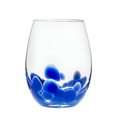 Fused Dots Stemless Wine Glass