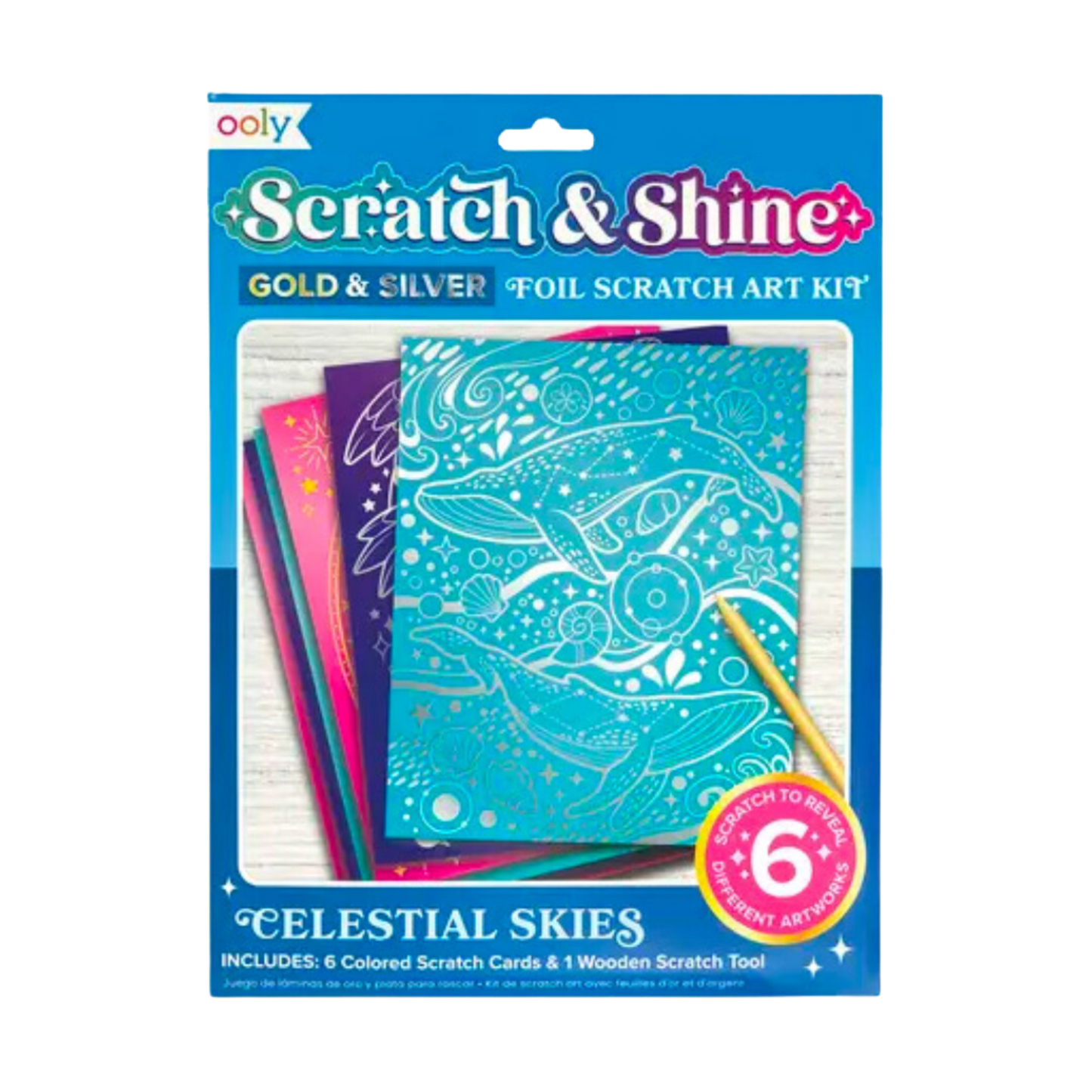 Scratch & Shine Scratch Cards - Celestial Skies (7 PC Set)